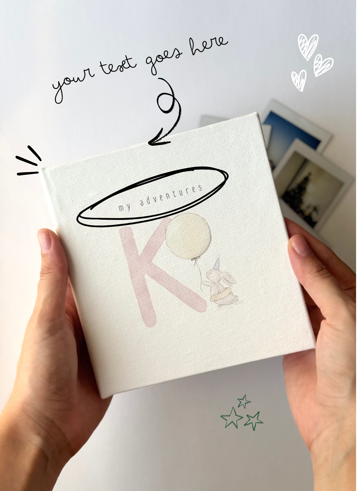 Bunny Letter Mini Photo Album