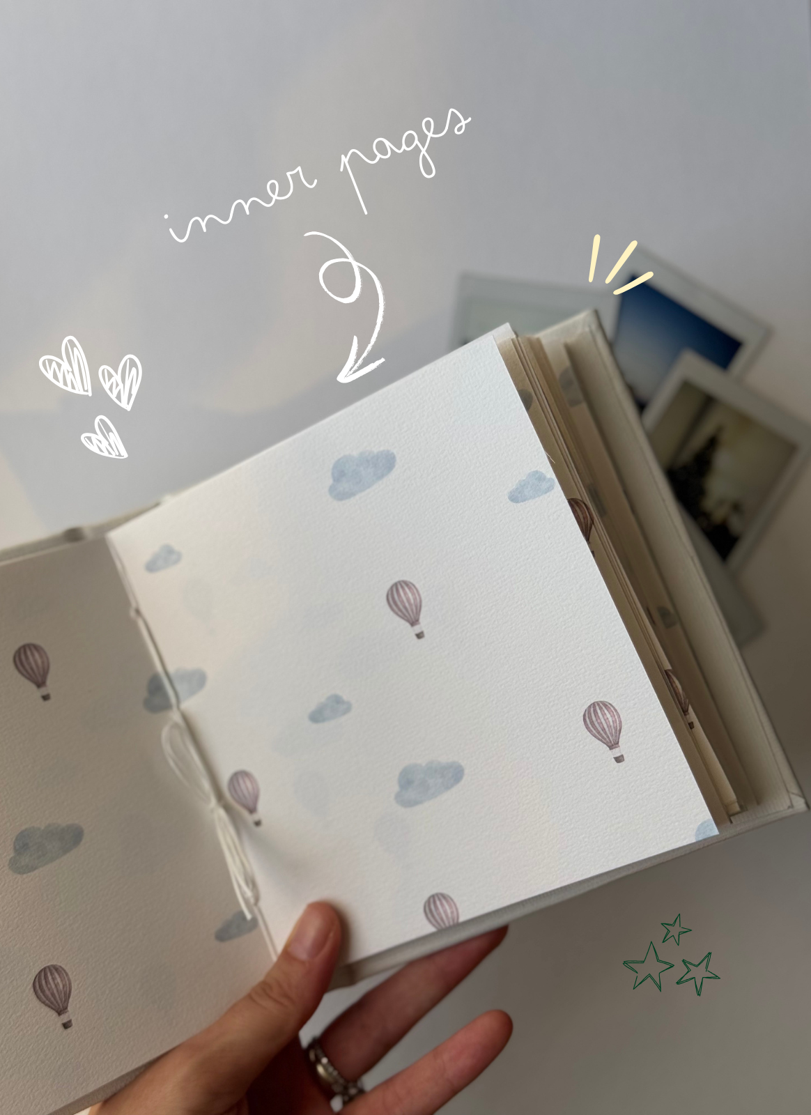 Girl Air Balloon Mini Photo Album