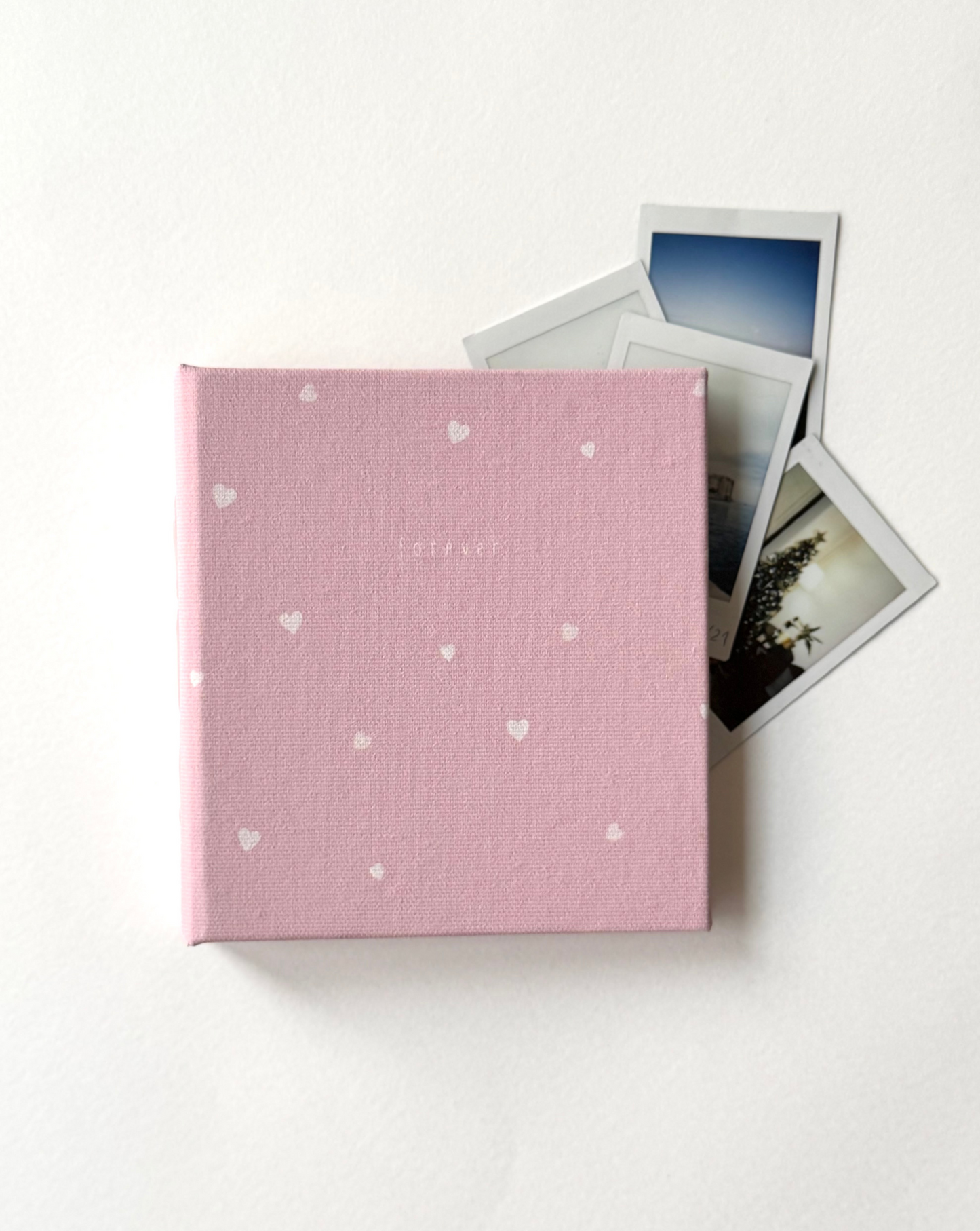 Baby Pink Heart Mini Photo Album