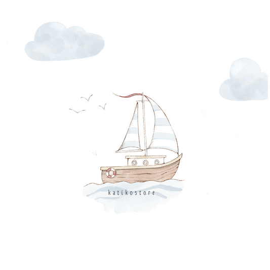 Personalized Sailing Boat Handmade Photo Album