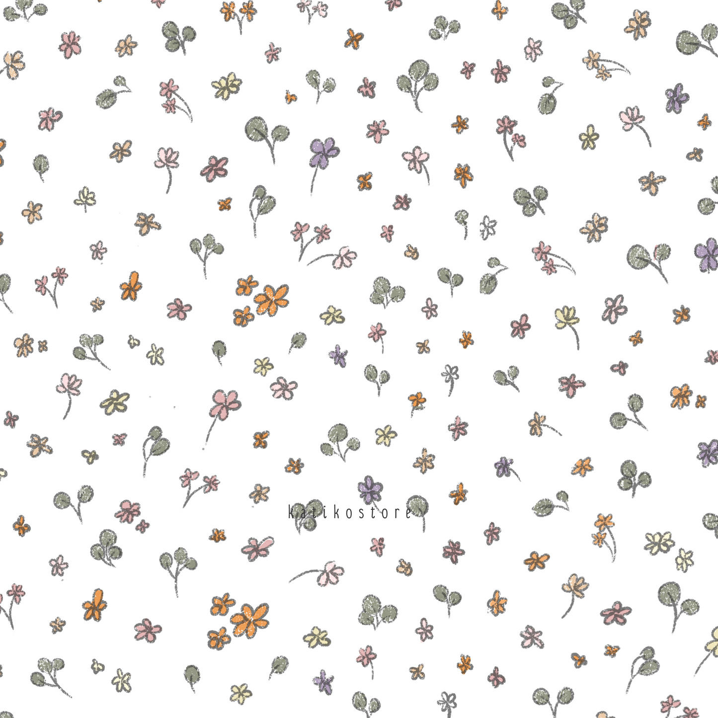 Personalized Field Flowers Handmade Photo Album