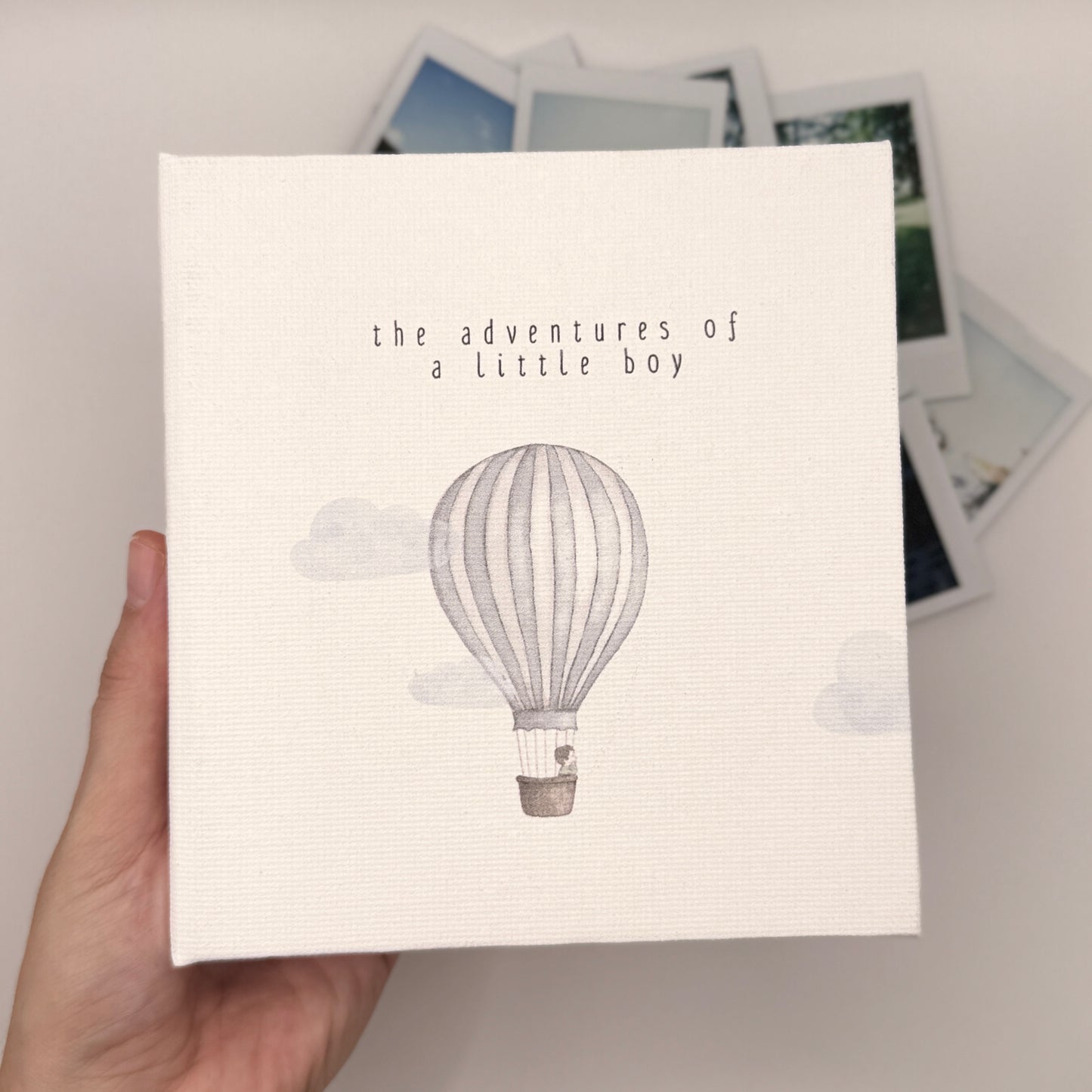 Personalized Boy Air Balloon Handmade Photo Album