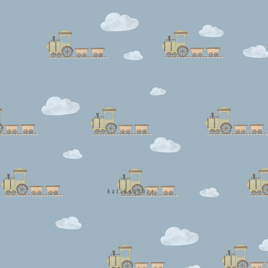 Personalized Train Pattern Handmade Photo Album