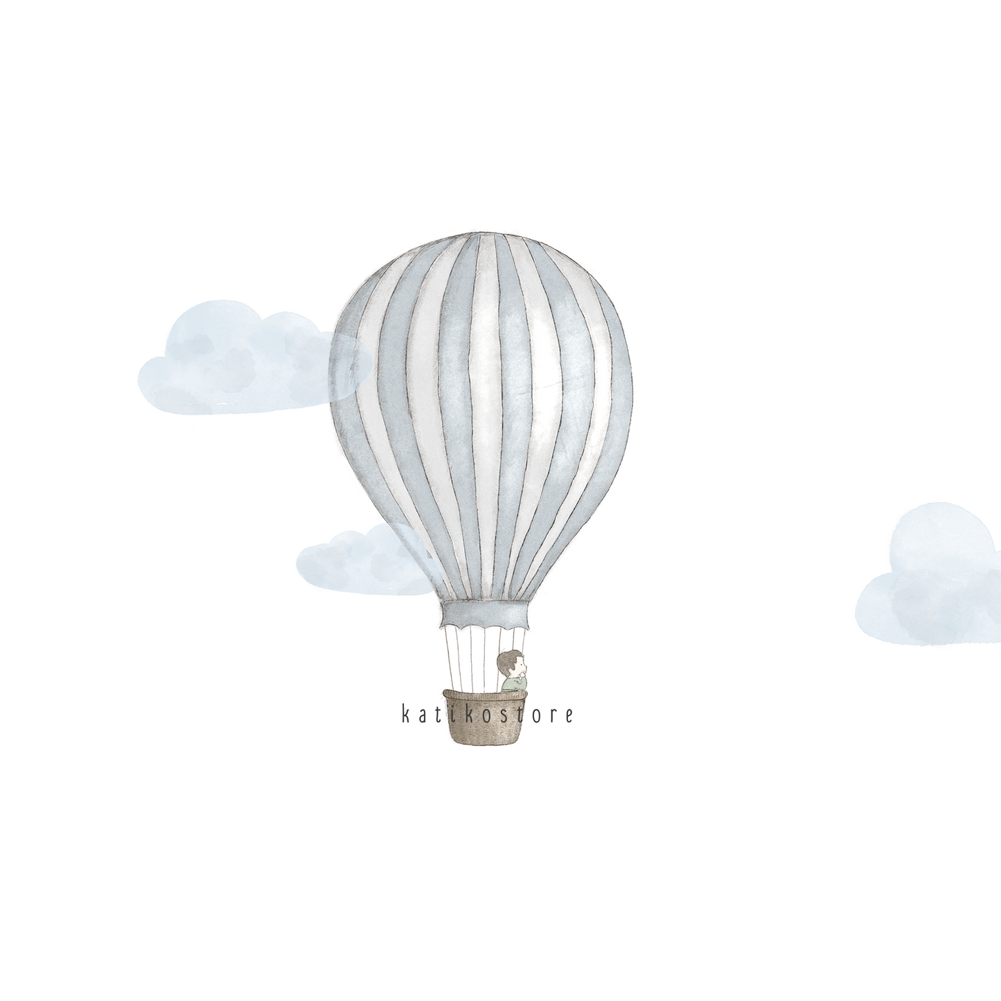 Personalized Boy Air Balloon Handmade Photo Album