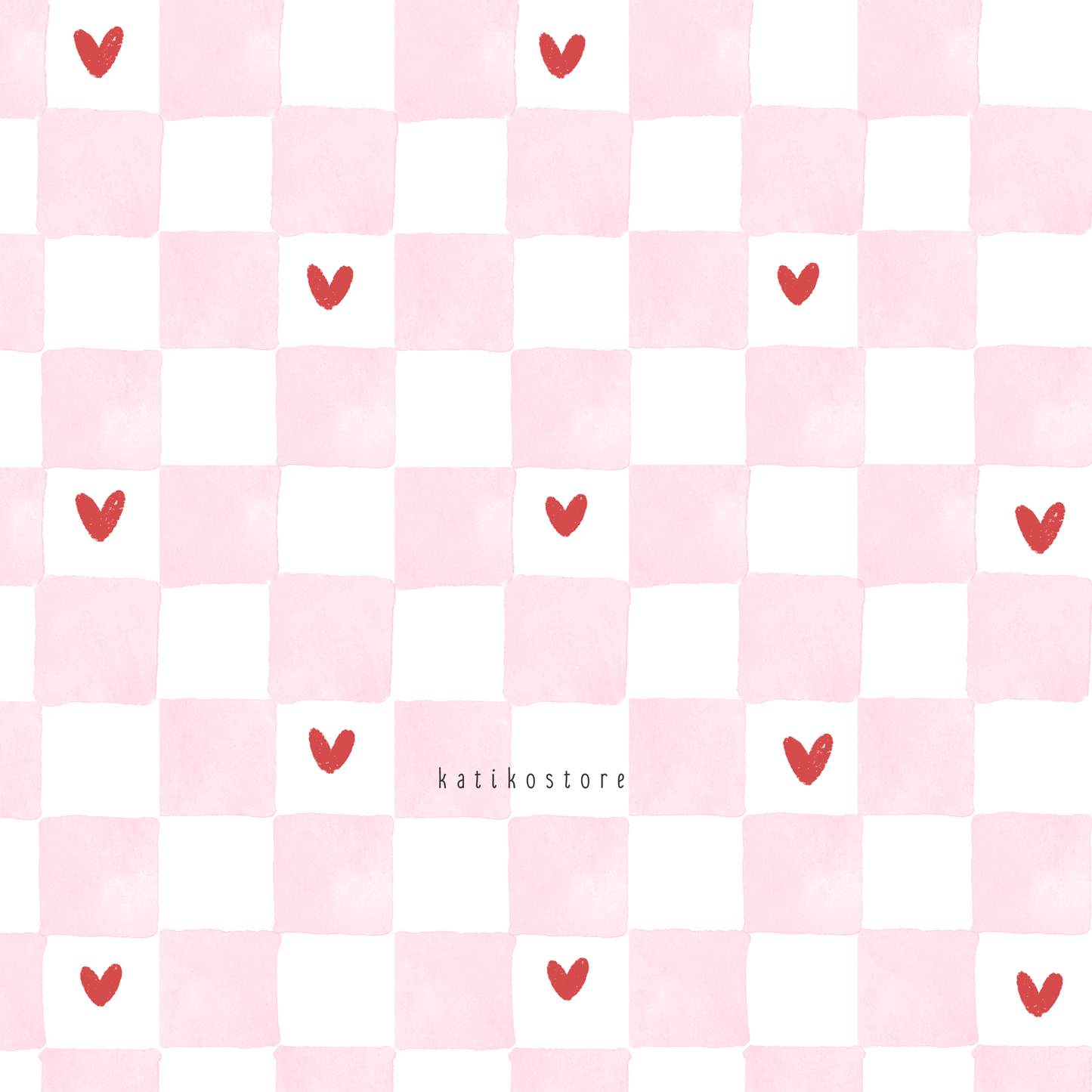 Personalized Baby Pink Heart Pattern Handmade Photo Album