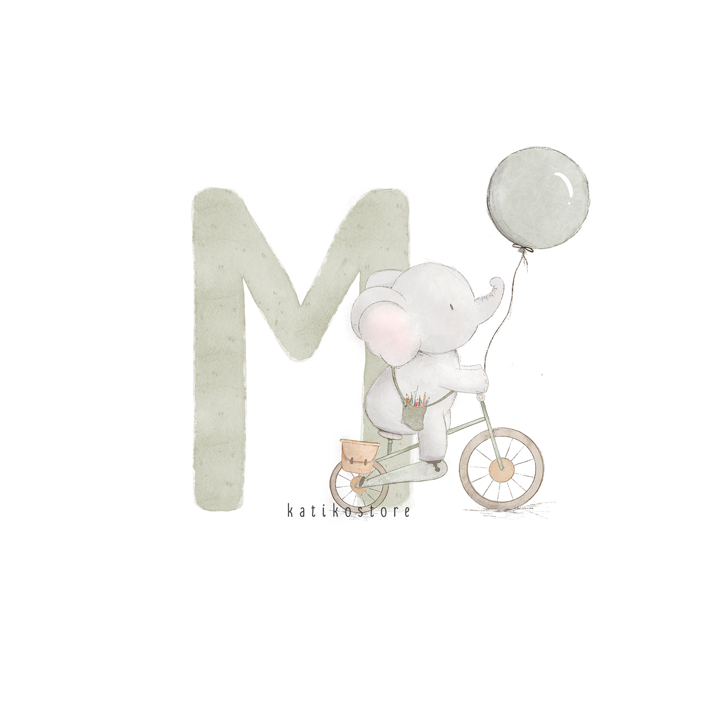 Personalized Elephant Letter Handmade Photo Album