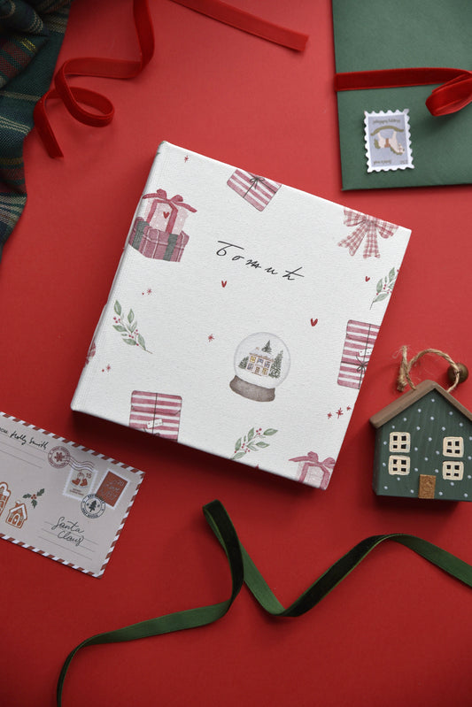 Personalized New Years Pattern Handmade Album