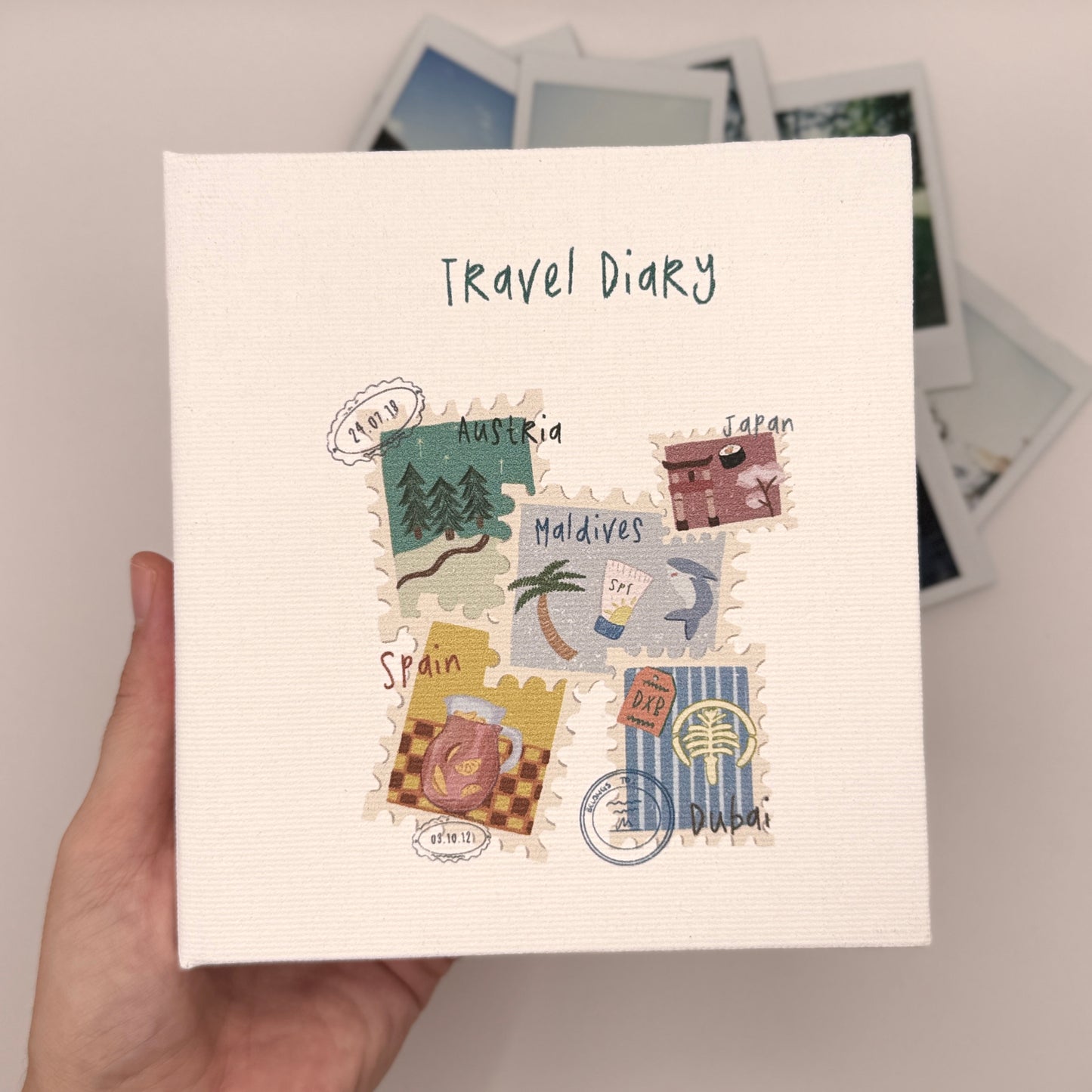 Personalized Travel Diary Handmade Photo Album