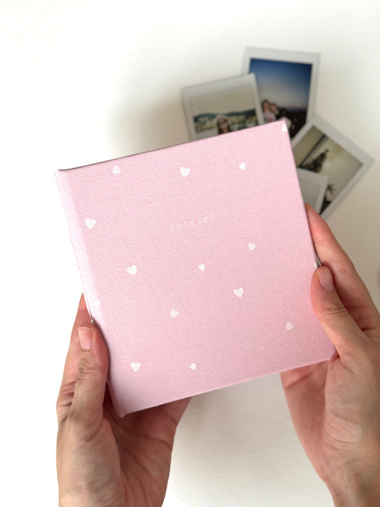 Baby Pink Heart Mini Photo Album